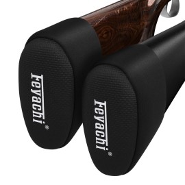 Feyachi Recoil Pad for Shotgun - Gel Filled Slip On Recoil Pads Shock Absorbing Trap Shooting Accessories Non-Slip Rifle Buttstock Pad for Hunting Shooting & Outdoor Tactical Use, Black, 2 Pack
