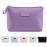 Cosmetic Bags for Women Small Makeup Bag for Purse Pu Leather Makeup Pouch Travel Makeup Bag with Zipper Make Up Bag for Travelling (Purple)