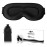 Sleep Eye Mask for Men Women, Lash Extensions 3D Sleeping Mask, Travel Blackout Night Blindfold Eye Shade Cover with Adjustable Strap (Black-3D)