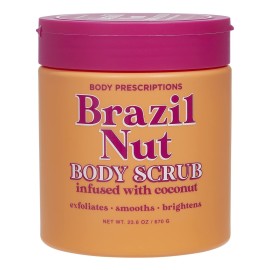 Body Prescriptions Exfoliating Body Scrub - Body Cleanser for Nourished, Ultra-Smooth Skin, Exfoliating Gloves