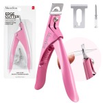 MelodySusie Acrylic Nail Clippers, Professional Nail Clippers Cutters for Acrylic Nails Fake Nail Tips, Adjustable Stainless Nail Trimmer, Manicure Tool for Salon Home Nail Art, Pink