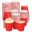 Huaiid 100 Pack 3 oz Paper Cups, Disposable Small Bathroom Cups Red, Mini Disposable Mouthwash Cup, Espresso Cups for Party Travel Picnic BBQ