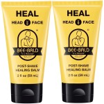 Bee Bald HEAL Aftershave for Men Healing Balm, Immediately Calms & Soothes Damaged Skin, Treats Bumps, Redness, Razor Burn & Other Shaving Post Shave Irritations, 2 Fl Oz (Pack of 2)