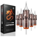 A-minusone 20 Assorted Tattoo Cartridge Needles Mixed Size 12 Round Liner&Round Magnum - 5Pcs each of 7RL, 9RL, 11RM, 13RM Pro Disposable Membrane Tattoo Needles