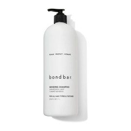 Bondbar Repairing Shampoo, Protects, Strengthens & Hydrates All Hair Types & Textures, Prevents Flyaways & Frizz, Adds Moisture & Shine, Vegan, CrueltyFree, 33.8 Fl Oz