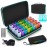 Monthly Pill Organizer 2 Times a Day,Month Pill Box Organizer with 32 Daily Compartments,30 Days Pill Holder with Hard Travel Case Pill Case Vitamins Case+Portable 7-Day Travel Medicine Organizing Bag