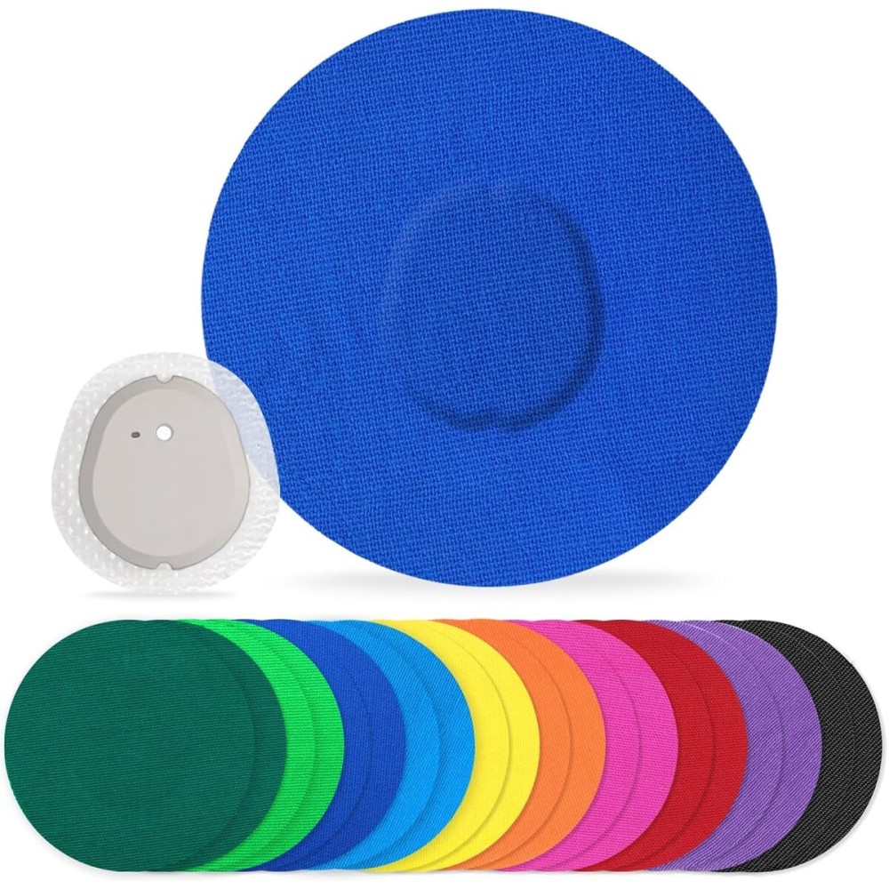 G7 Adhesive Patches Waterproof 20Pack G7 Overpatch Flexible CGM Tape Non-Glue Central Full Cover Hypoallergenic & Latex-Free Stelo Patch Overlay for 10-15 Days Long Stay, Multi-Colored