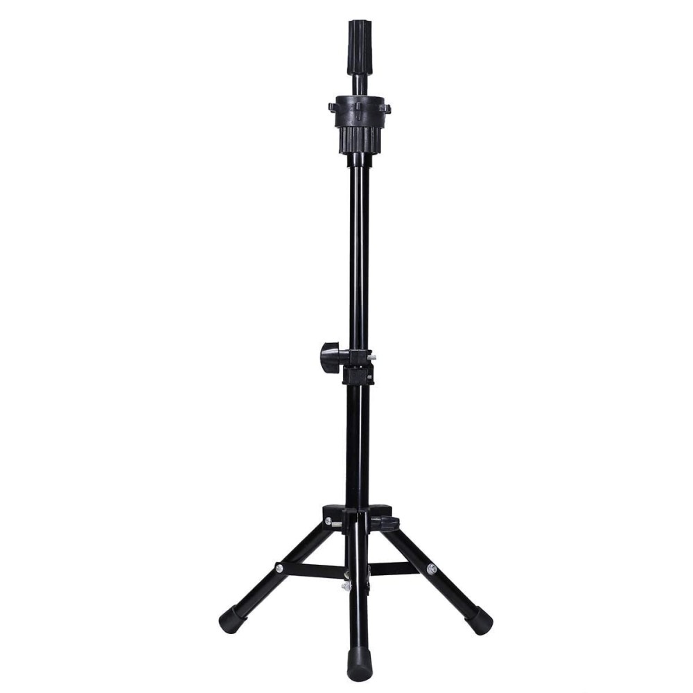 AliLeader 25 Inch Wig Head Stand Adjustable Mannequin Head Stand Wig Stand Tripod with Head Adjustable Wig Tripod Stand for Training Heads and Canvas Block Head