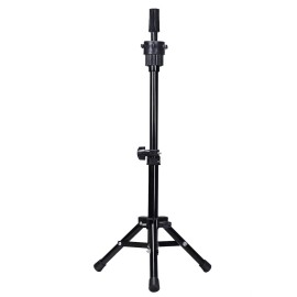AliLeader 25 Inch Wig Head Stand Adjustable Mannequin Head Stand Wig Stand Tripod with Head Adjustable Wig Tripod Stand for Training Heads and Canvas Block Head