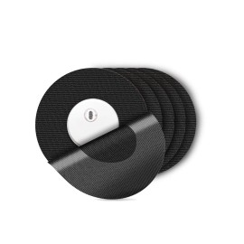 HONYOU Libre 3 Plus Sensor Covers Waterproof 15 Days Freestyle CGM Adhesive Patches for Libre 3 Overpatches Without Hole, Skin Friendly Hyperallergenic & Latex Free, 25Pack Black