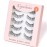 KSYOO Natural Strip Lashes with Clear Band Wispy,8-15mm Cat Eye D Curl Strip Lashes That Look Like Extensions,3D Fluffy Faux Mink False Eyelashes Natural Look
