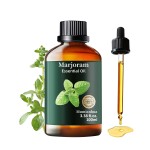 Pure Marjoram Essential Oil, Mumianhua Natural Herbaceous Oil for Bedroom Serenity & Natural Shield, Aromatherapy for Evening Ease, Outdoor Protection, Diffuser, Massage & Skin Care, 3.38 Fl Oz