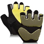 sunnex Gym Gloves, Workout Gloves, Fingerless Gloves for Weightlifting, Lightweight Breathable Fitness Gloves, Sports Gloves for Training Lifting Weight Cycling Climbing Rowing