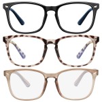 hunsquer Blue Light Glasses for Woman/Men Computer Blue Light Glasses