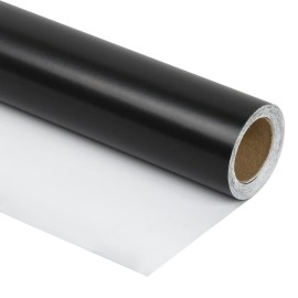 RUSPEPA Black Wrapping Paper Solid Color for Wedding, Birthday, Shower, Congrats, and Holiday - 30 inches x 100feet