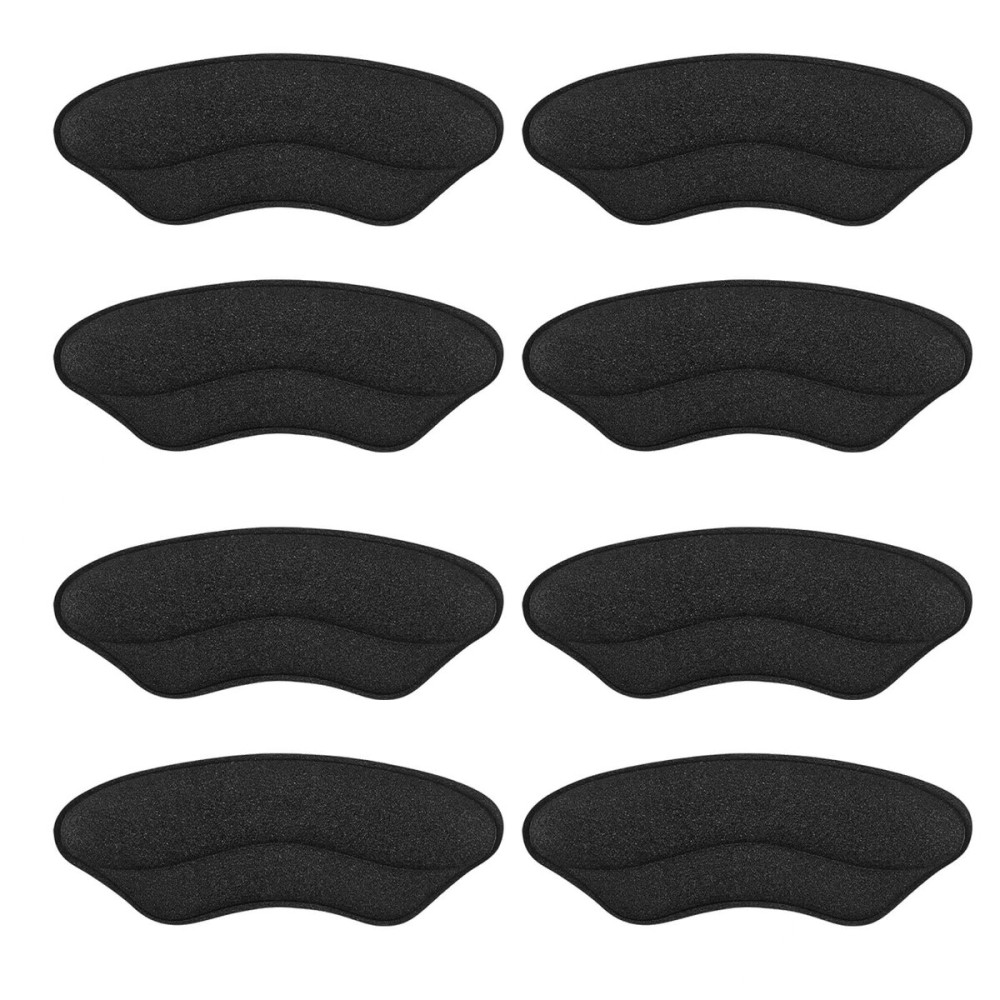 Heel Pads for Shoes That are Too Big, Heel Inserts for Women, Heel Grips for Womens Shoes, Heel Protectors, Heel Cushion Liners for Blisters Loose Shoes, Shoe Fillers (Foam Black 4Pairs)