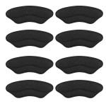 Heel Pads for Shoes That are Too Big, Heel Inserts for Women, Heel Grips for Womens Shoes, Heel Protectors, Heel Cushion Liners for Blisters Loose Shoes, Shoe Fillers (Foam Black 4Pairs)