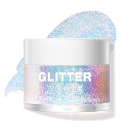 LANGMANNI Holographic Body Glitter Gel for Body, Face, Hair and Lip.Color Changing Glitter Gel Under Light. Vegan & Cruelty Free-1.35 oz (8 Golden Starlight)