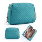 BAGSMART Small Makeup Bag, Travel Cosmetic Bag Make Up Pouch Small Travel Zipper Pouch,Water-resistant Toiletry Bag,Makeup Organizer Bag for Women, Blue