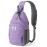 SKYSPER Sling Bag RFID Crossbody Sling Backpack Cross Body Shoulder Bag Travel Hiking Daypack for Women Men(Purple)