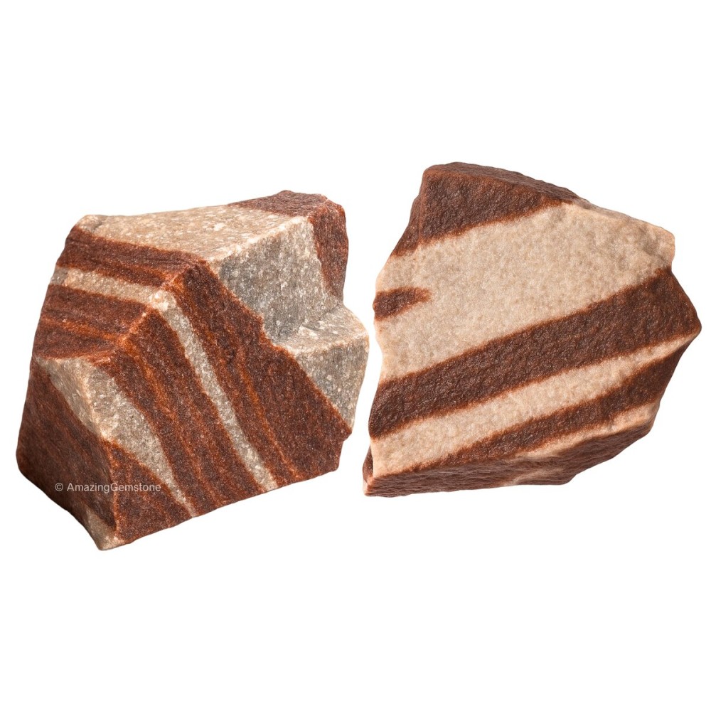 Amazing Gemstone 2 Pieces Narmada Shiva Lingam Raw Crystals and Healing Stones, Natural Rocks for Tumbling and DIY Raw Stones and Crystals