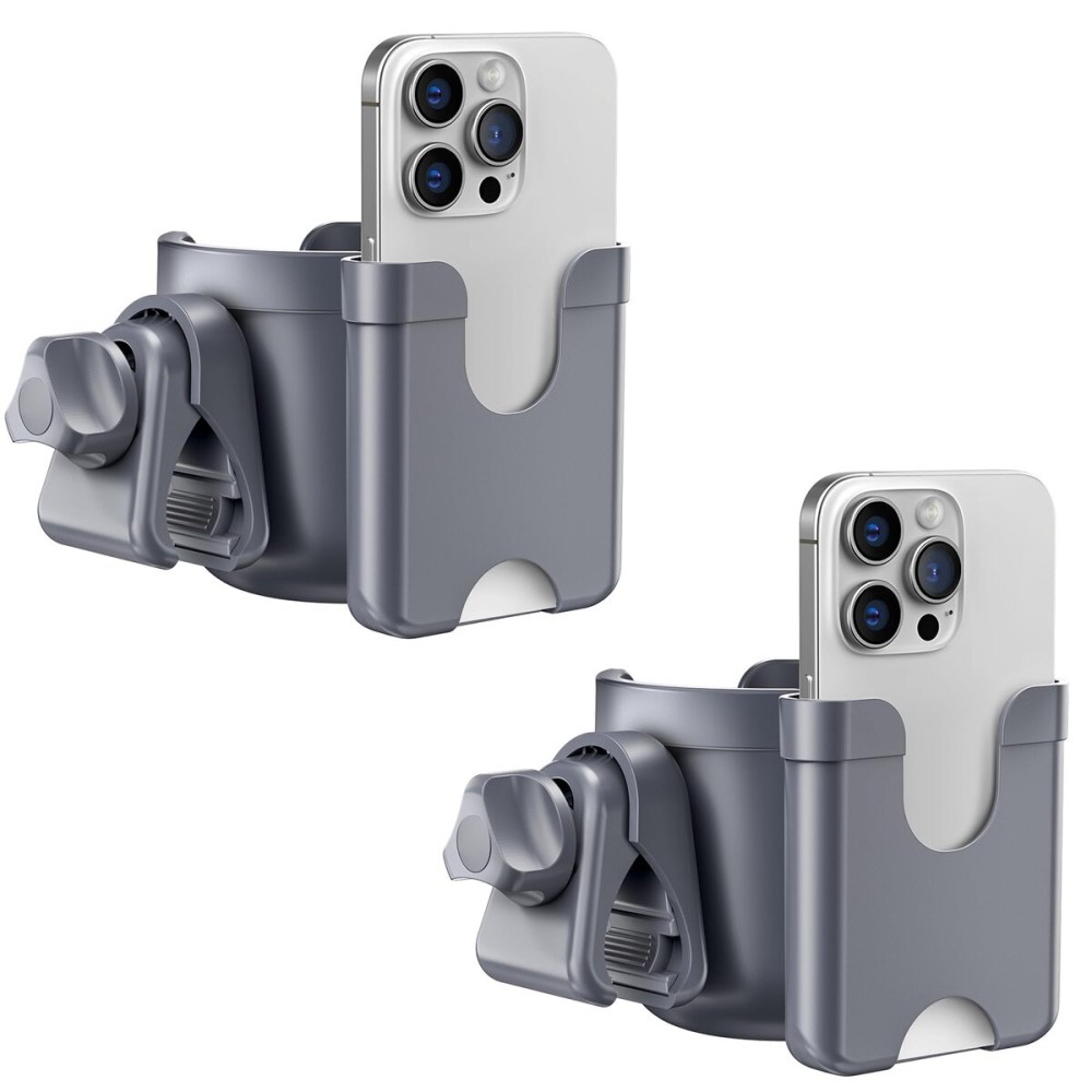 Guiseapue 2-Pack Cup Holder for Walker: Wheelchair Cup Holder for Seniors and Adults, Rollator Wheelchair Walker Accessories, Bottle Drink Holder for Rolling Walker, Mobility Scooter