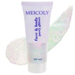 MEICOLY Fine Face Body Glitter,Color Changing Glitter Gel for Body,Face,Hair,Lip,Eye,Long Lasting Holographic Sequins Glitter Face Paint Makeup,Sparkling Pink,50ml