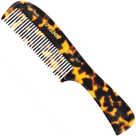 Kent 10T TY Large Handmade Wide Tooth Detangling Rake Comb - Smooth and Comfortable for Curly, Wet or Dry, Thick Hair