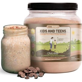 TruHeight Growth Protein Shake (Chocolate Milk Flavor, Whey) Tall Nutrition for Natural Growth & Development - Protein Powder for Kids & Teens, Weight Gain Drinks - Picky Eater Vitamin, Taller Ages 4+