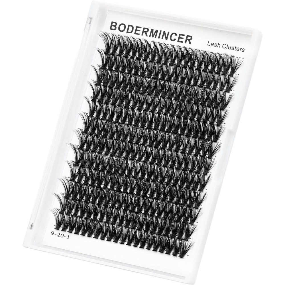 Bodermincer 7D/10D/20D/30D/40D/50D/60D/80D/100D Lash Cluster 240pcs D Curl Individual Cluster Eyelashes Fluffy false Eyelashes Extension Lash Cluster DIY at Home (40D-10mm)