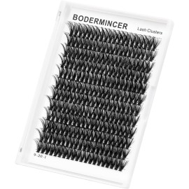Bodermincer 7D/10D/20D/30D/40D/50D/60D/80D/100D Lash Cluster 240pcs D Curl Individual Cluster Eyelashes Fluffy false Eyelashes Extension Lash Cluster DIY at Home (40D-10mm)