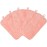 BloomSesame Makeup Remover Cloths for Face, Eye, Lips - Reusable Makeup Remover Pads Soft Microfiber Facial Cleansing Cloths 6 x 12 inch 6 Pack (Coral)
