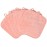 BloomSesame Makeup Remover Cloths for Face, Eye, Lips - Reusable Makeup Remover Pads Soft Microfiber Facial Cleansing Cloths 8 x 8 inch 6 Pack (Coral)