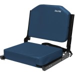 Jauntis Stadium Seating for Bleachers, Bleacher Seats with Ultra Padded Comfy Foam Backs and Cushion, Wide Portable Stadium Chairs with Back Support and Shoulder Strap