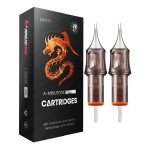 A-minusone 20 Pcs 1211RL Tattoo Cartridge Needles 12 Standard Disposable Tattoo Needle Cartridge Round Liner with Membrane for Tattoo Pen