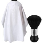 Borogo Professional Hair Cutting Cape with Neck Duster Brush, Salon Barber Cape, Hairdressing Accessories B