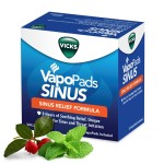 Vicks VapoPads Sinus Relief Formula - Vapor Pads Refill for Vicks Humidifiers and Steam Inhalers, Scent Pads for Sinus Congestion and Throat Irritation, 20-Pack, Box Color May Vary