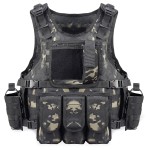 vAv YAKEDA Tactical Vest Airsoft Swat Vest for Men (Black CP)