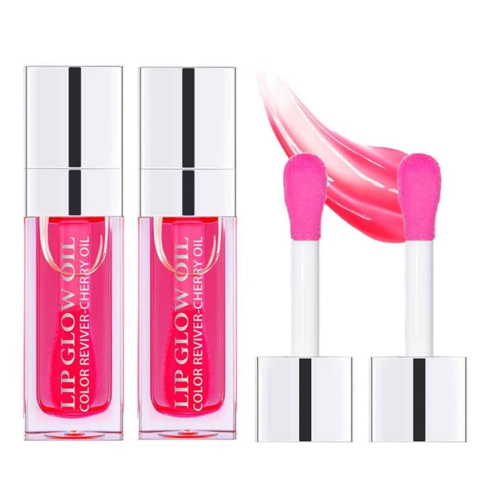 Fovcos Hydrating Lip Glow Oil, Moisturizing Lip Glow Oil, Lip Plumper Gloss, Transparent Lip Gloss, Lip Oil, Plumping Lip Oil, Lip Balm, Tinted Lip Balm Lip Care