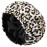 Shower Cap for Women Terry Lined Bath Cap Large Reusable Waterproof Elastic Band Leopard Shower Caps for Long Thick Hair Soft Bath Shower Hair Caps