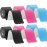 Kinesiology Tape Pro Athletic Sports Waterproof Breathable Latex Free Tape for Ankle Wrists Knees Elastic Running Tennis Swimming Football Sports Activities Tapes (6 Pack, Mixed Color)