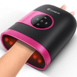 QUINEAR Hand Massager - Cordless Hand Massager with Heat and Compression for Arthritis, Carpal Tunnel and Stiff Joints - Gifts for Women Men- FSA-HSA(Pink)
