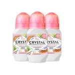Crystal Deodorant Essence Roll-On 2.25oz Coconut Vanilla (3 Pack)