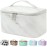 Meiyuuo Makeup Bag Large Cosmetic Bags for Women Girls Cute Travel Zipper Pouch Toiletry Organizer for Beauty Essentials Waterproof (Marble)