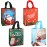 Aviski 4PCS Christmas Gift Bags, Multifunctional Treat Non woven Christmas Bags with Handles for Gifts Wrapping Shopping, Xmas Party Supplies