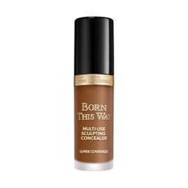 Too Faced Born This Way Super Coverage Multi-Use Concealer | Full Coverage, Non-Comedogenic, Oil Free + Long Lasting Concealer | Hyaluronic Acid, Coconut Water + Alpine Rose | 0.45 Fl Oz, Chestnut