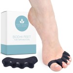 Mind Bodhi Toe Separators/Toe Spacers - For Men and Women - Regular Size - Black