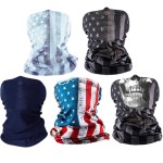 S A Company 5-Pack UV Face Shield | UV 30+ Multipurpose Neck Gaiter Balaclava for Adults
