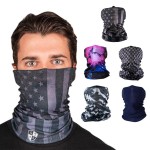 S A Company 5-Pack UV Face Shield | UV 30+ Multipurpose Neck Gaiter Balaclava for Adults