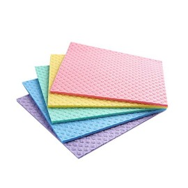 Sold_By_Cheapnwork Reusable Cleaning Cellulose Sponge Cloths Absorbent Wipes Clean Kitchen Car Dish Eco-Friendly Dishcloth Hand Towel Auto - 1pack (5pcs) - Non Vacuum